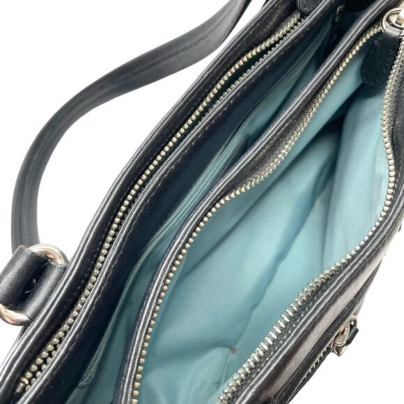 Cole Haan Alexa Leather Shopper Bag (Black) - Picture 9 of 12